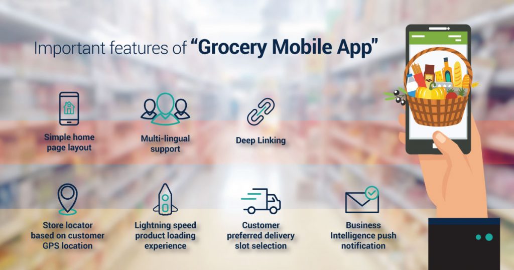 Features of a grocery market app 