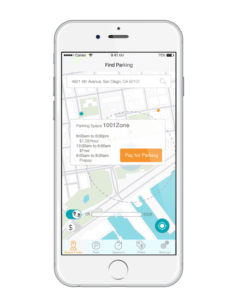 car parking finder mobile app development