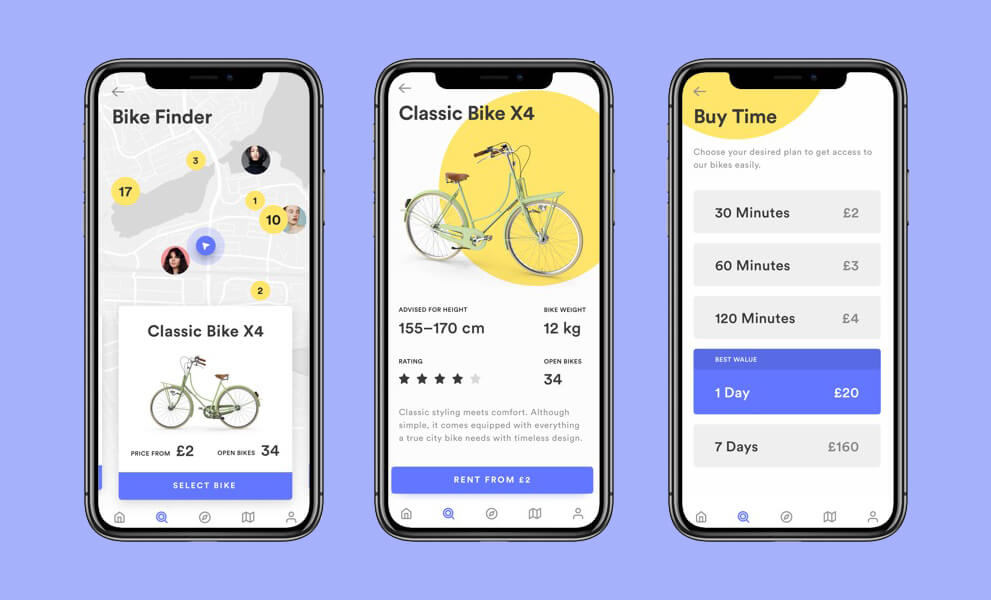 e bike sharing app development