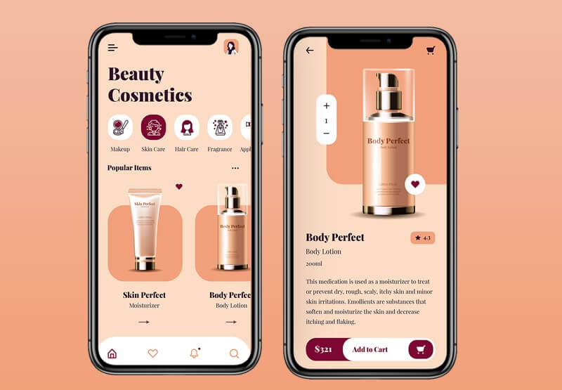 Cosmetics Shopping App Development