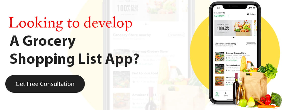 Grocery List App Design