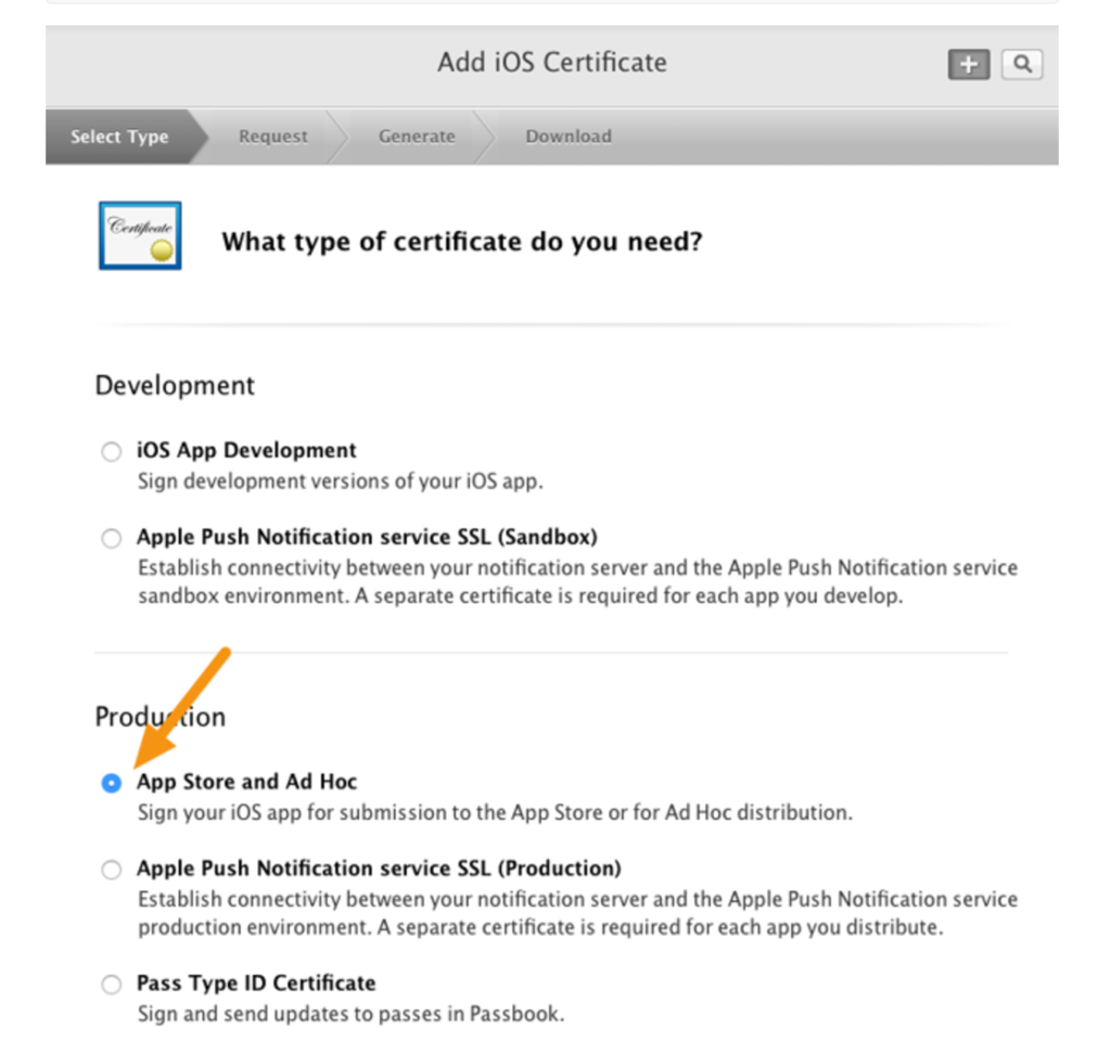 Make An App Store Production Certificate