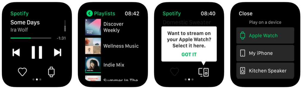 Spotify apple watch app