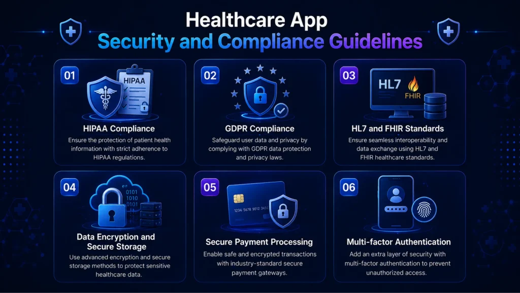 Healthcare Compliance and Security Standards for Doctor-on-Demand Apps