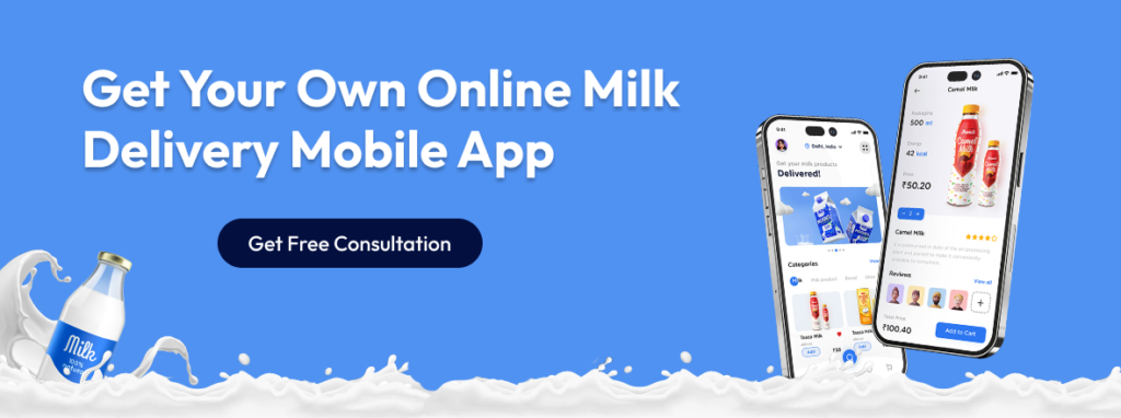 Milk dairy app development