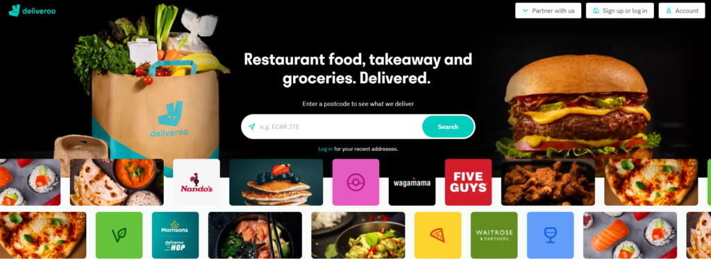 Deliveroo - Top uae food delivery app