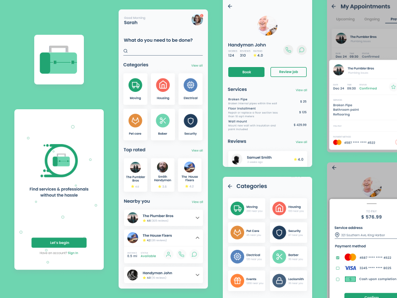 How Does the Neighborhood Handyman App Work?