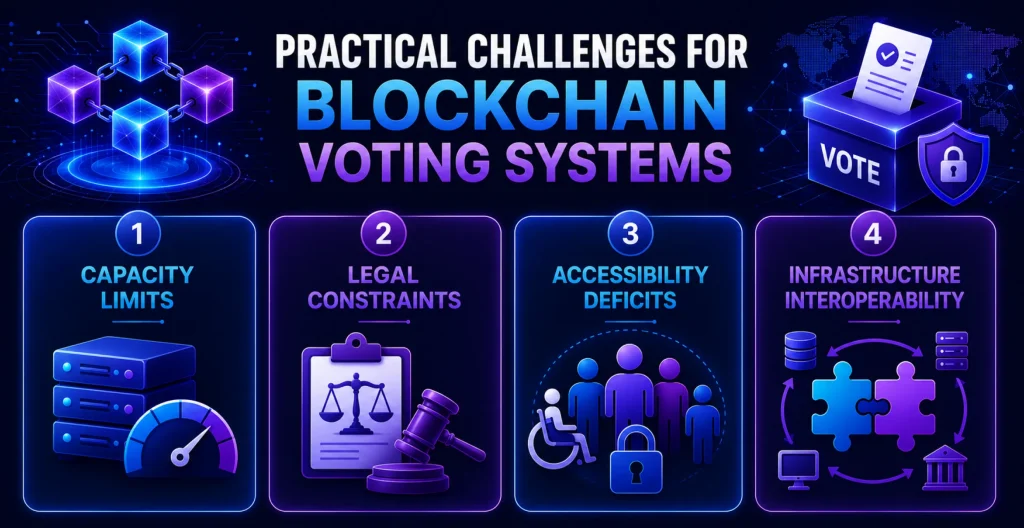 Challenges of Blockchain-Based Voting Systems