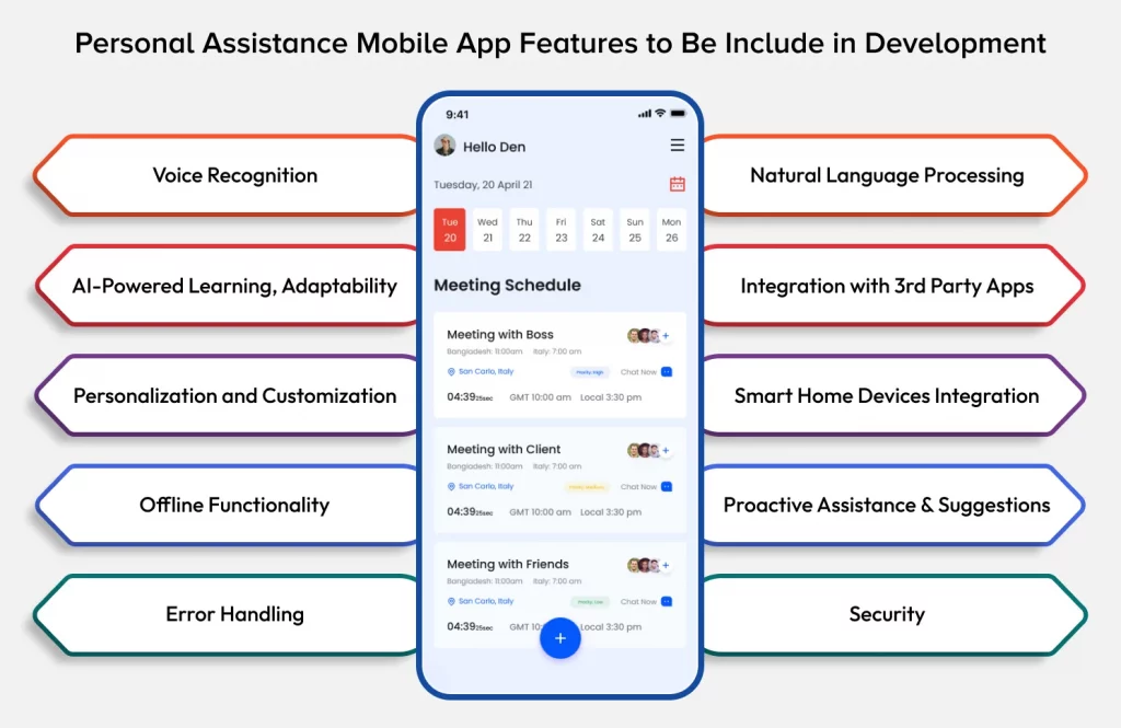 Personal Assistance Mobile App Features to Be Include in Development