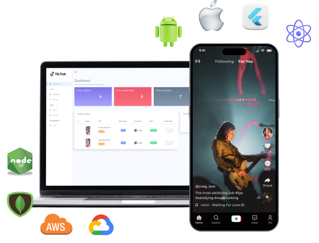 Tech Stack App Like Tiktok