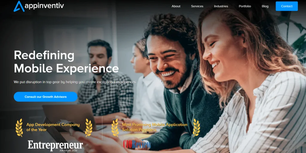 Appinventiv - best mobile app development company in usa