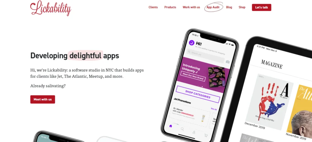 lickability - best mobile app development companies in usa
