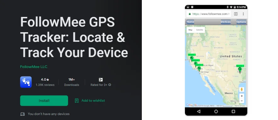Live tracking app