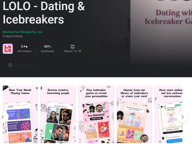 LOLO Dating & Icebreaker Games
