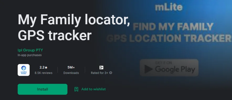 My Family Locator, GPS tracker