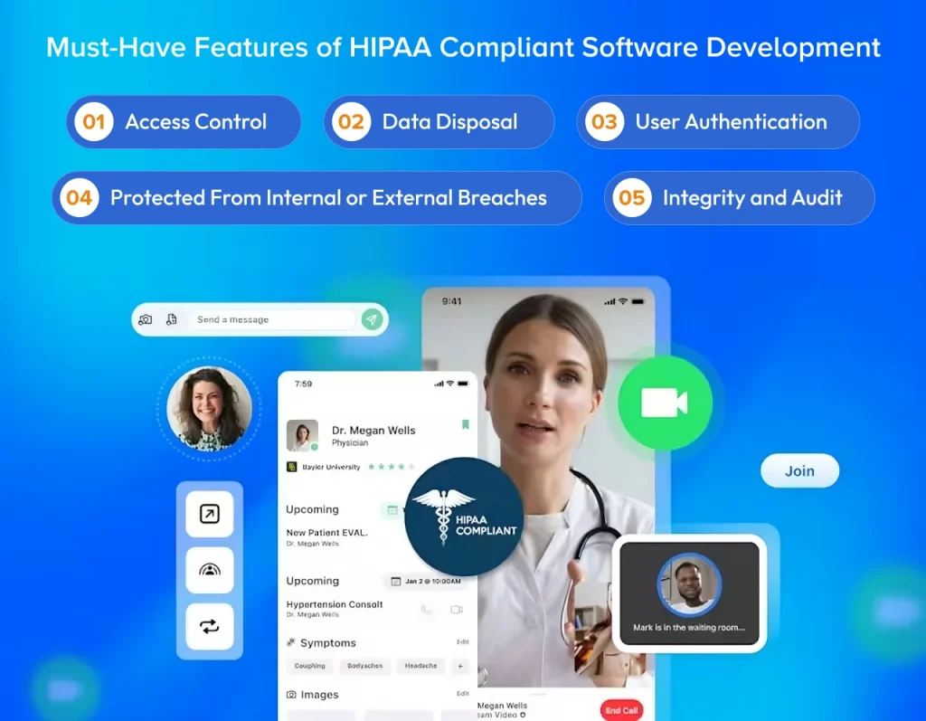 Features of HIPAA Compliant Software Development