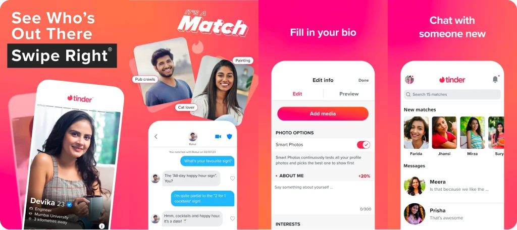 Tinder: one of the top dating apps in USA