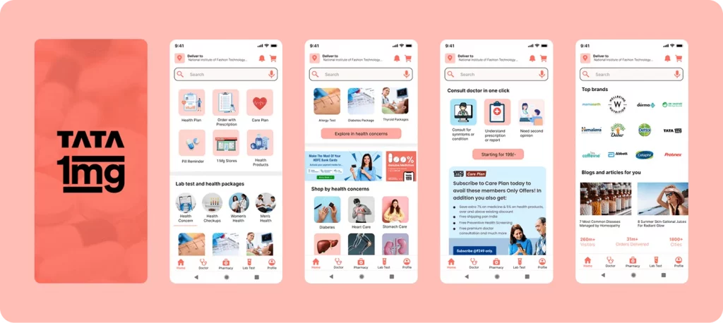 1mg - Top Medical Courier Apps 2025