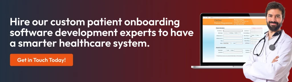 Patient Onboarding Software development cta2