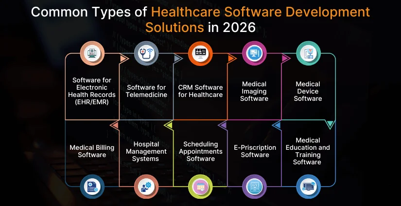 Common Types of Healthcare Software Development Solutions in 2026 (1)