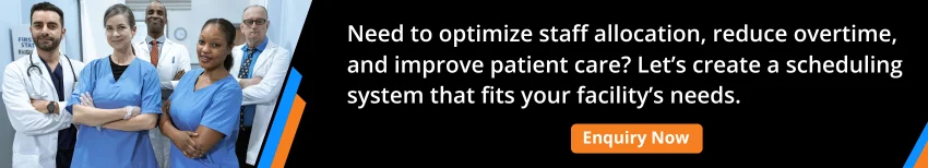 Medical Staff Scheduling Software development cta1