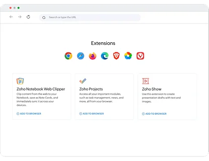 Zoho Browser Extensions