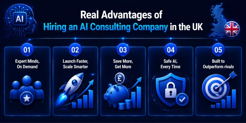Benefits of Hiring an AI Consulting Company in the UK Benefits of Hiring an AI Consulting Company in the UK
