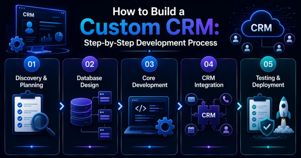How-to-Build-a-Custom-CRM_ Step-by-Step-Development-Process From Idea to Launch: The Complete CRM Software Development Process