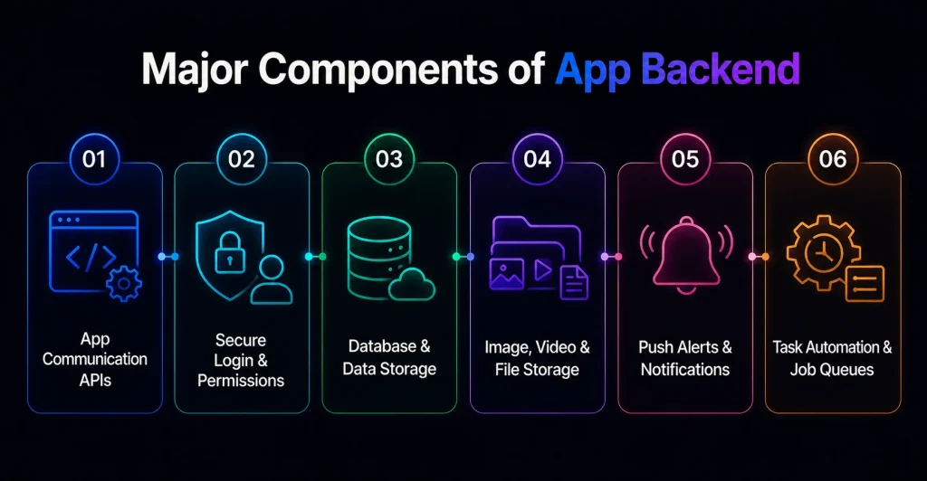 Components of a Mobile App Backend Development