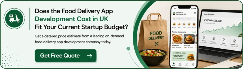 Cost of Food Delivery App Development