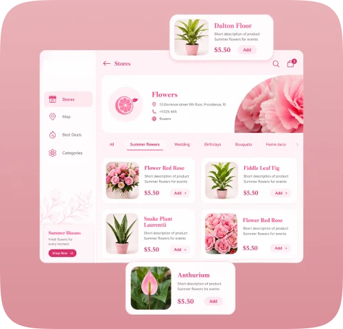 Florist/Vendor Panel Features