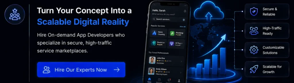Home services app development CTA