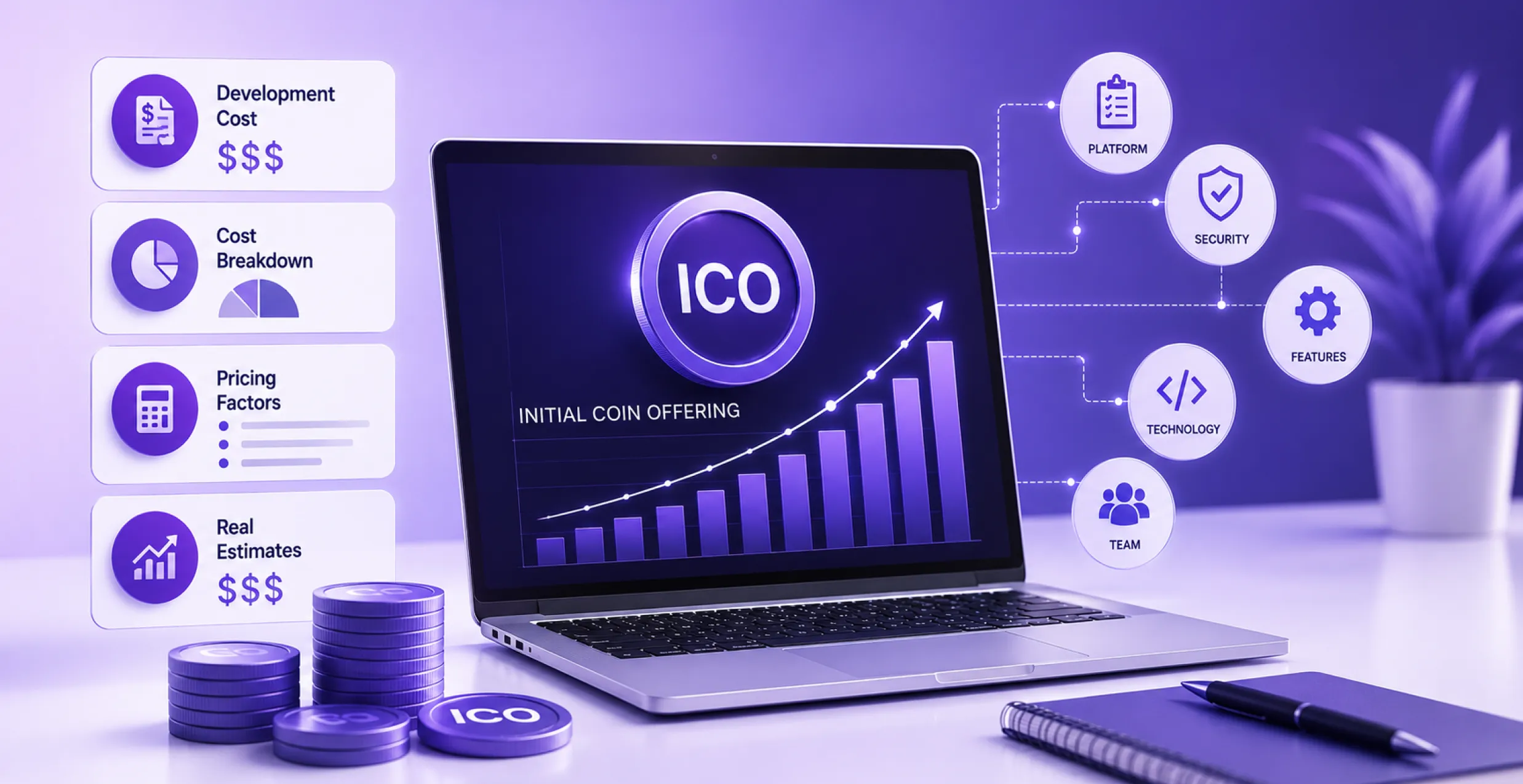 ICO Development Cost in 2026: Pricing, Breakdown & Real Estimates