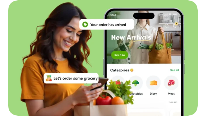 Market Leader in a Grocery Delivery App Powered by AI