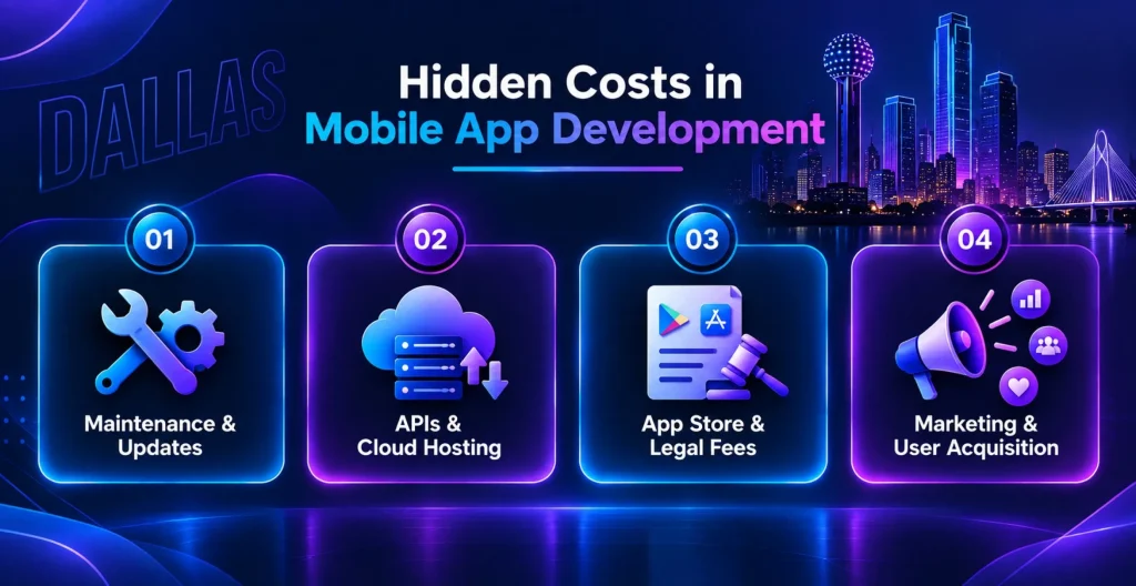 how much does it cost to develop mobile app in Dallas