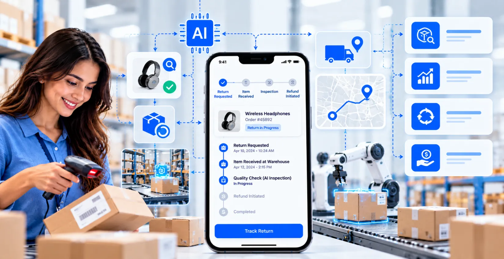 AI in Returns and Reverse Logistics: Use Cases, Real-World Examples and Costs